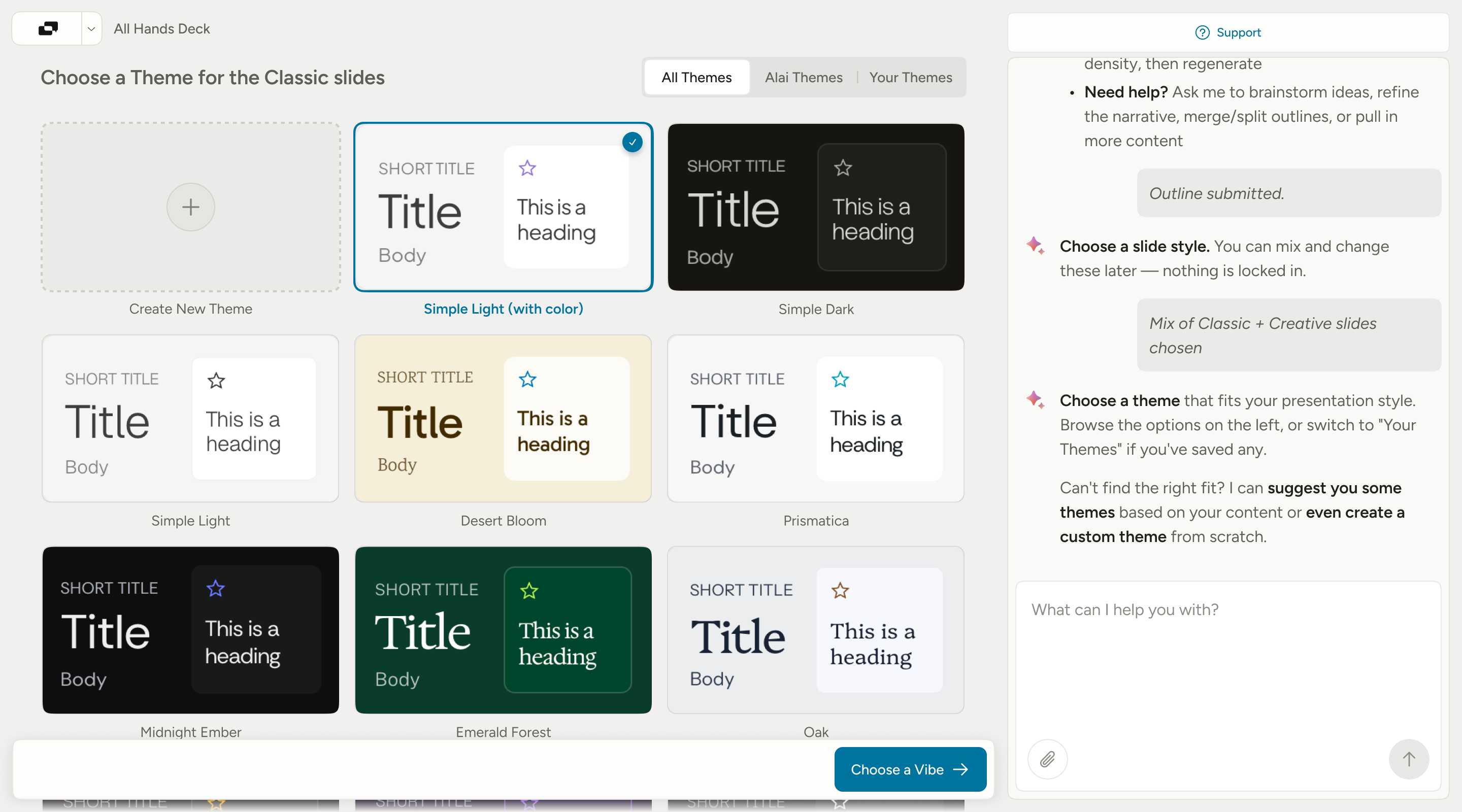Presentation Creation Agent